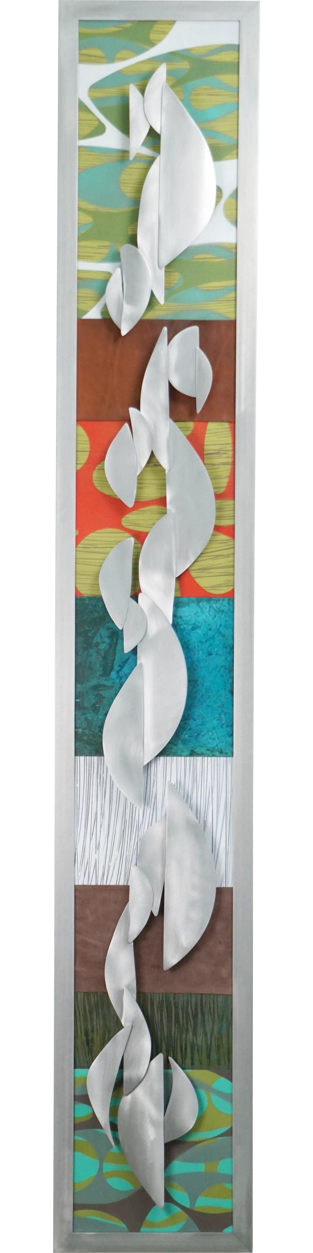 Red Metal Wall Art, Original Designs by Cherie Haney Art & Element