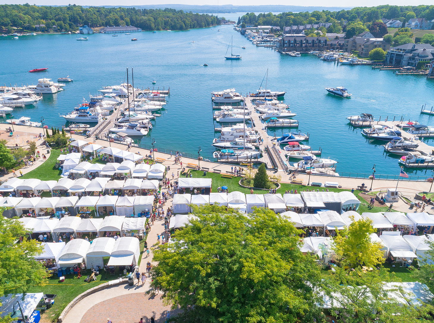 Cherie at 2023 Charlevoix Waterfront Art Fair Art & Element