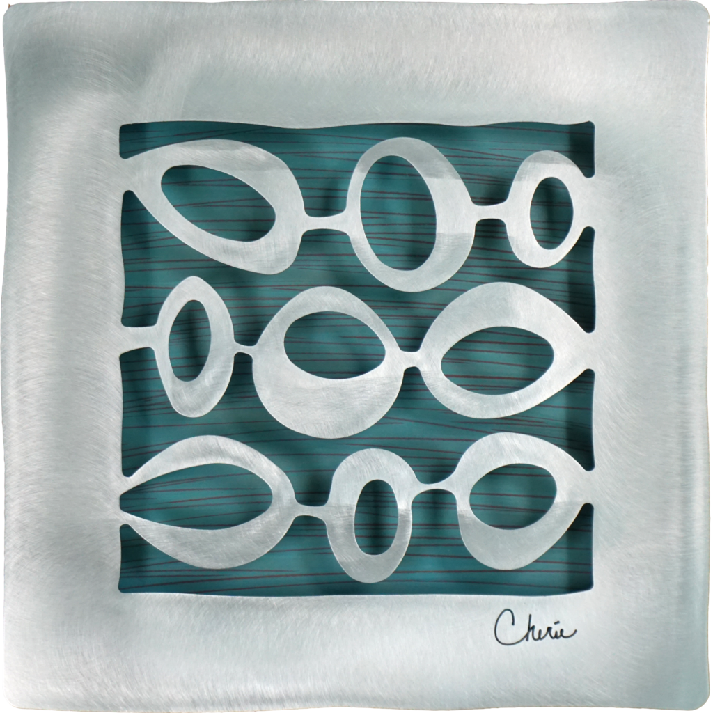 olive square wall tile in robin blue product image