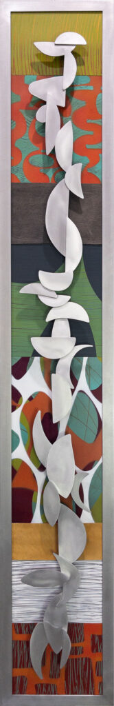 Crescent wall sculpture